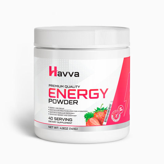 Havva Energy Powder: Clean, Natural Energy Supplement for Women.