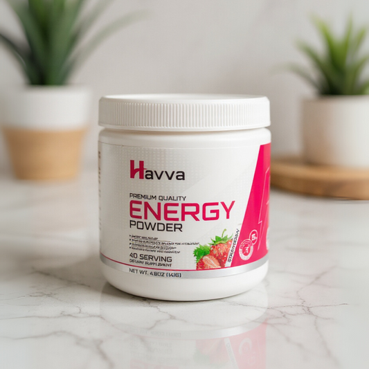 Havva Energy Powder: Clean, Natural Energy Supplement for Women.