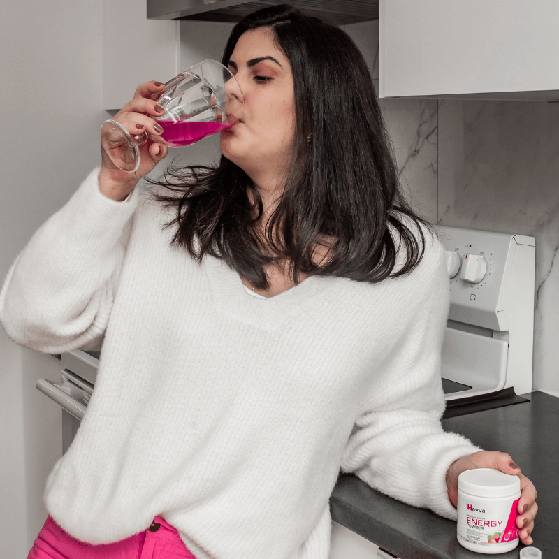 Havva Energy Powder: Clean, Natural Energy Supplement for Women.